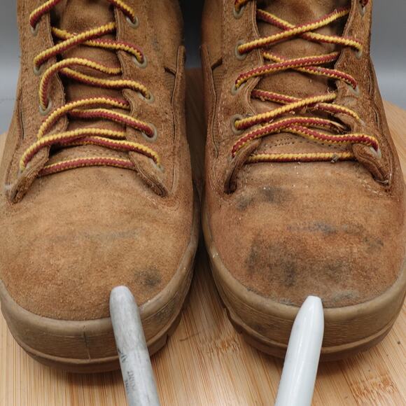 McRae Mens 8W Combat Military Lace Up Boots Tan Flight And Combat Vehicle Flaws - Picture 2 of 11